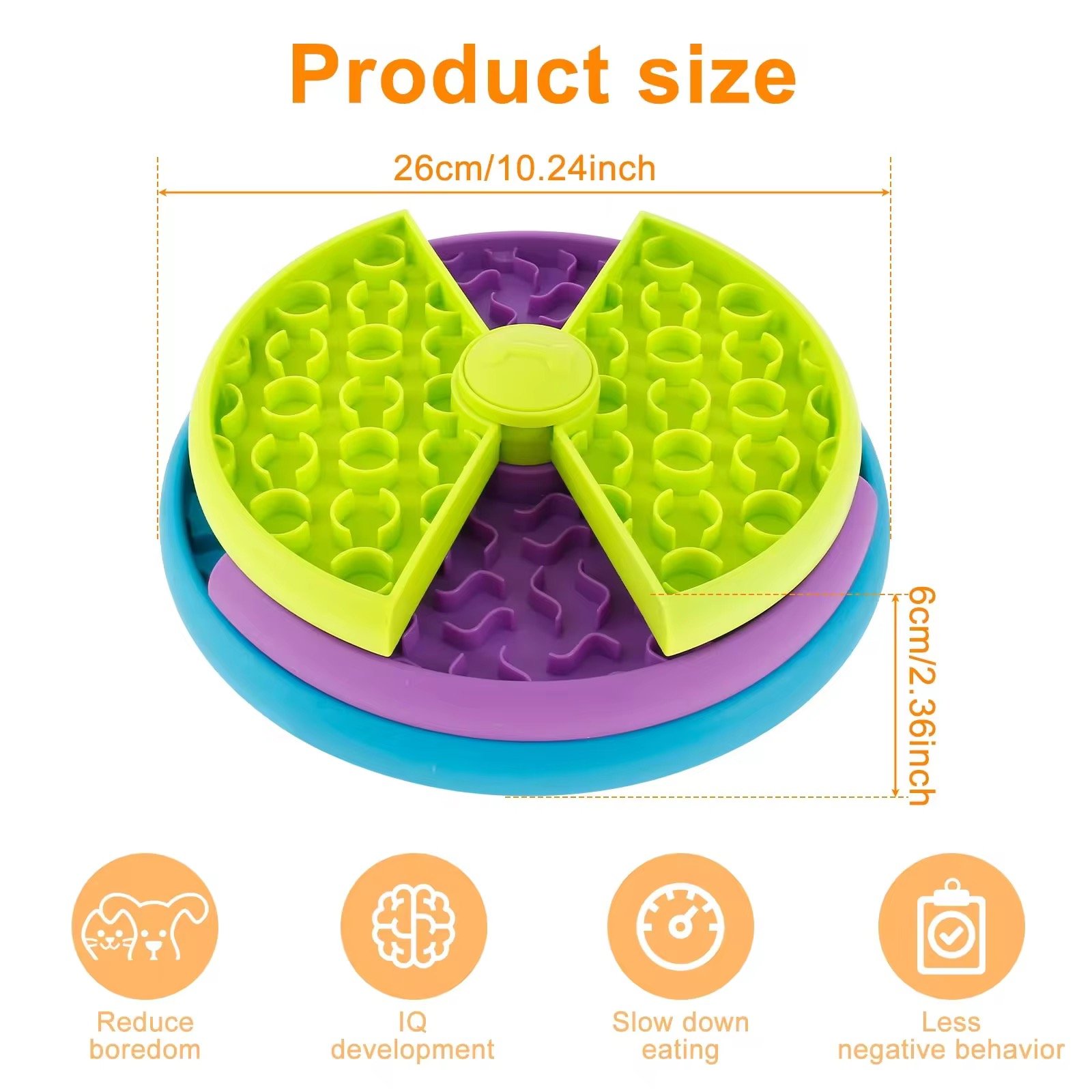 Vozonix Slow Feeder Dog Bowl – GDV Prevention
